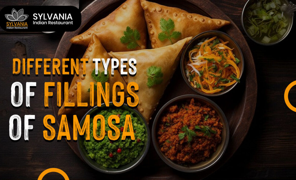 Different types of fillings of samosa